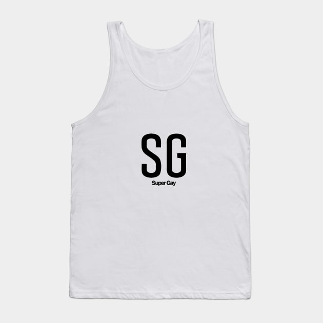 SG - SUPER GAY (BTS) Tank Top by goldiecloset